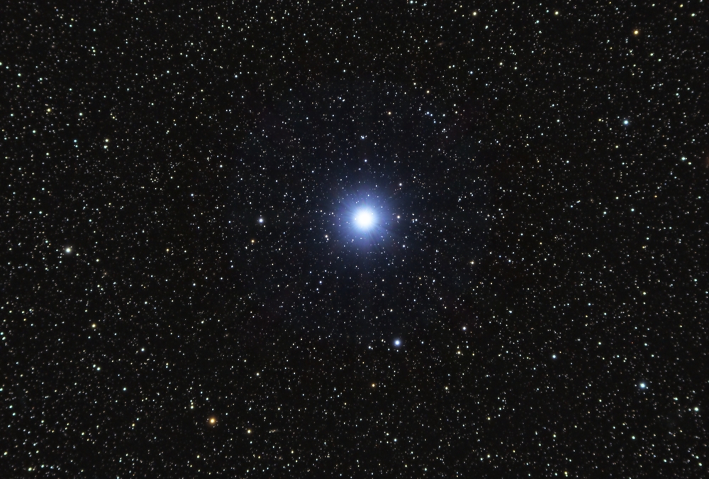 Vega, the brightest star in the Lyra constellation