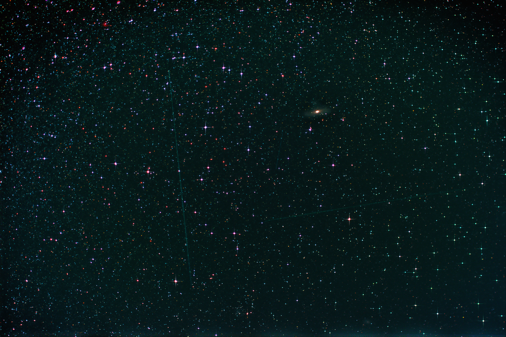 Starfield with Perseus, Andromeda Galaxy, 